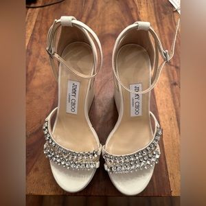 Jimmy Choo
Women's Bing 120 Embellished Wedge Sandals